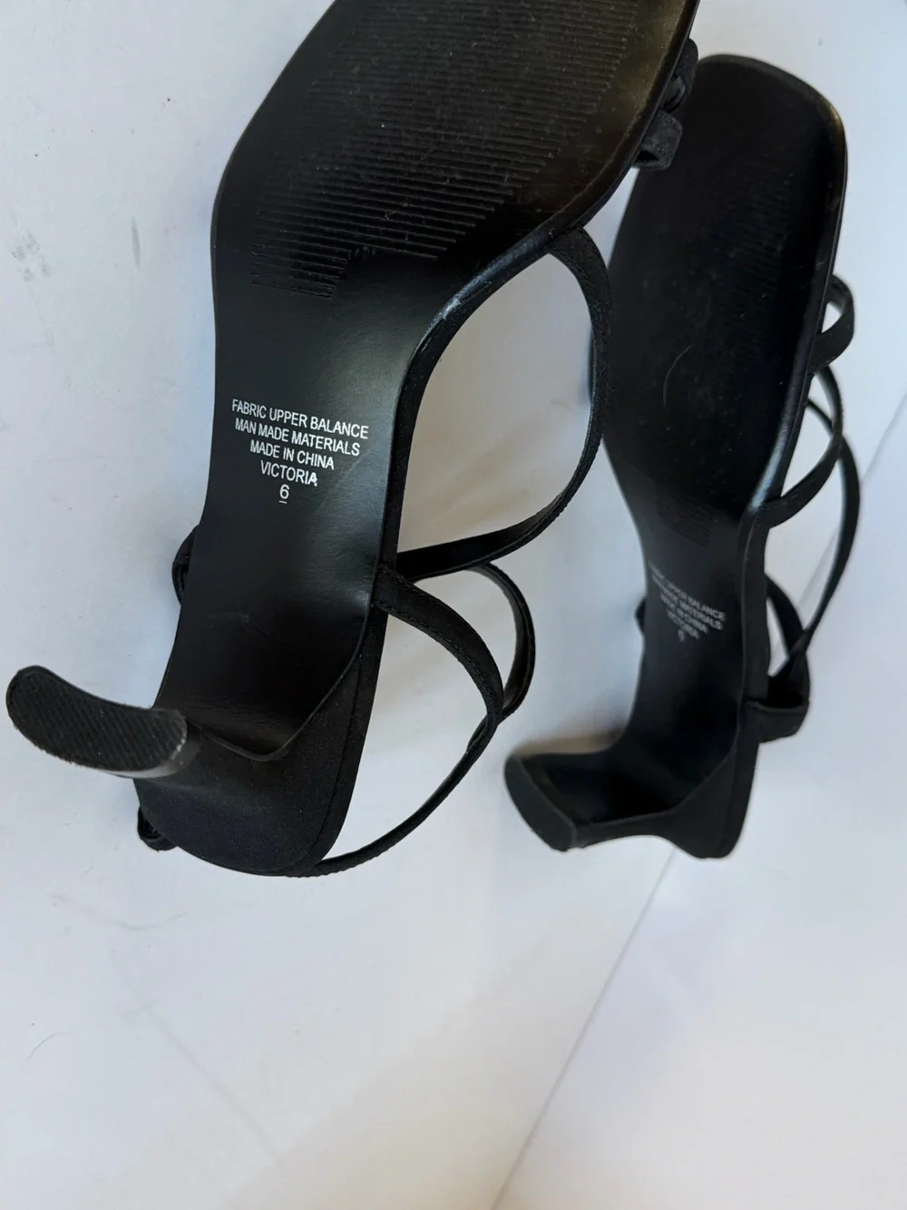 Hillary Hanson Black Strappy Women's Sandals